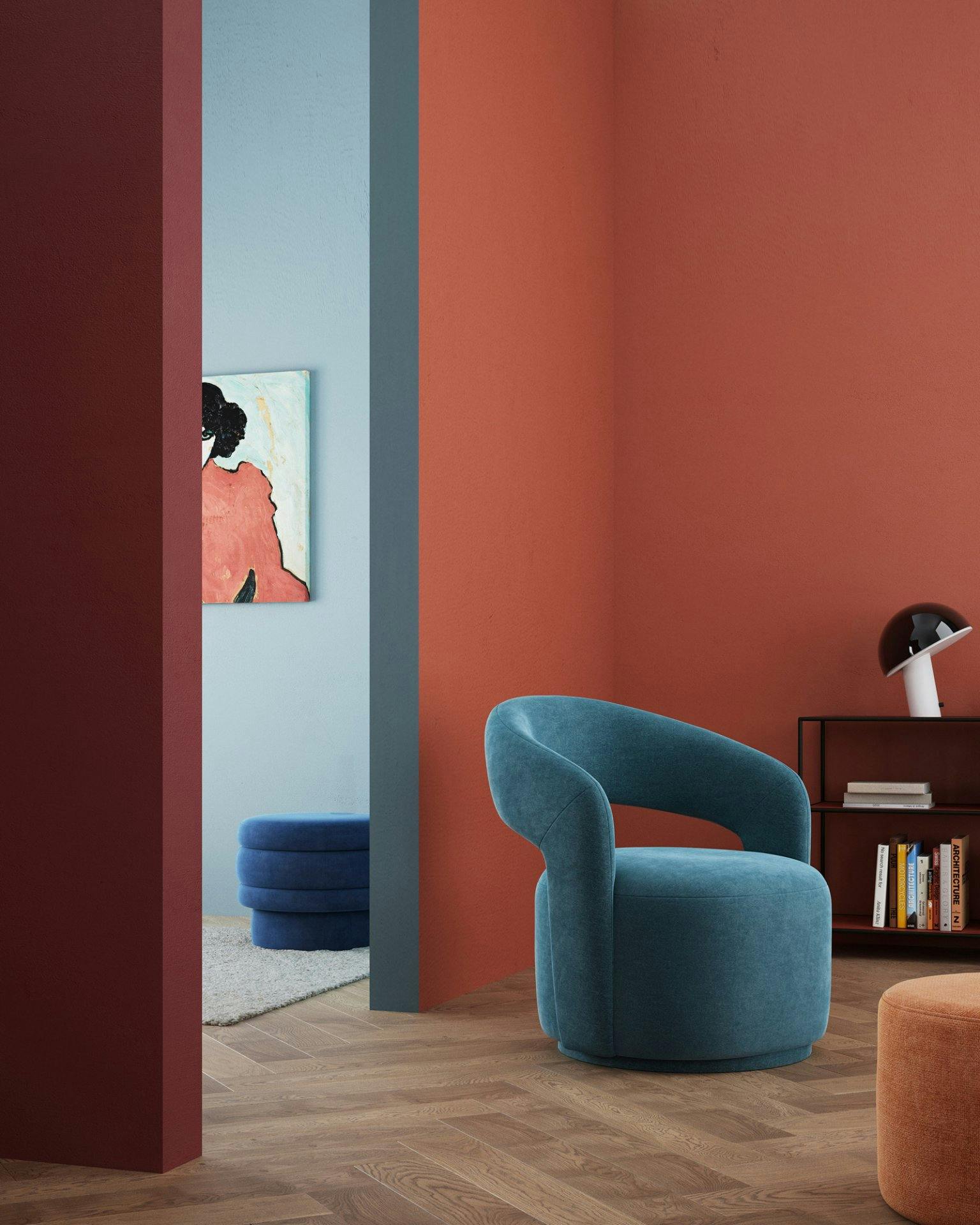 Sessel JUDI in Moss Petrol, 669 Franken