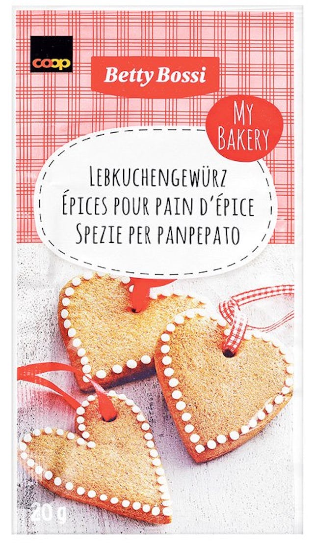 Knusper, knusper, knäuschen:
Betty Bossi Lebkuchengewürz,
0.95  Franken/ 20 g, bei Coop.