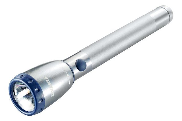 Es werde Licht:
Taschenlampe von Varta,
Premium Light F20, 39.95 Franken,
bei Coop Bau + Hobby.