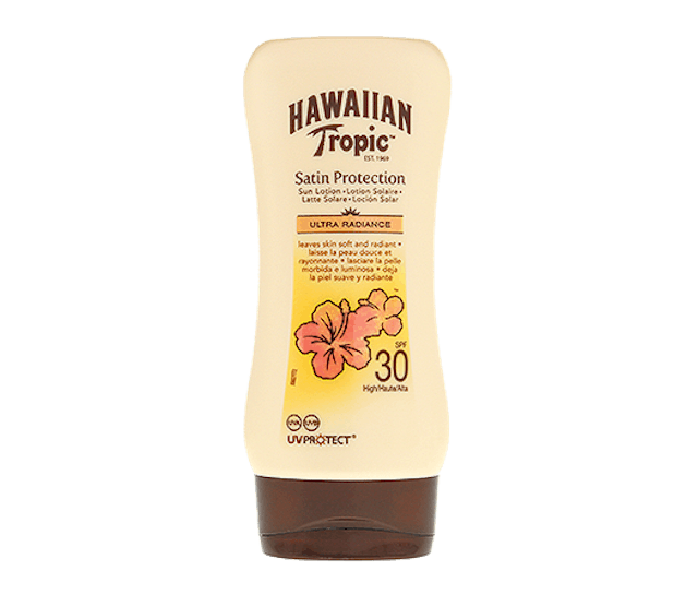Wie geschmiert:
Hawaiian Tropic Satin Lotion 
SF30, 12.95 Franken / 180 ml, 
bei Coop.