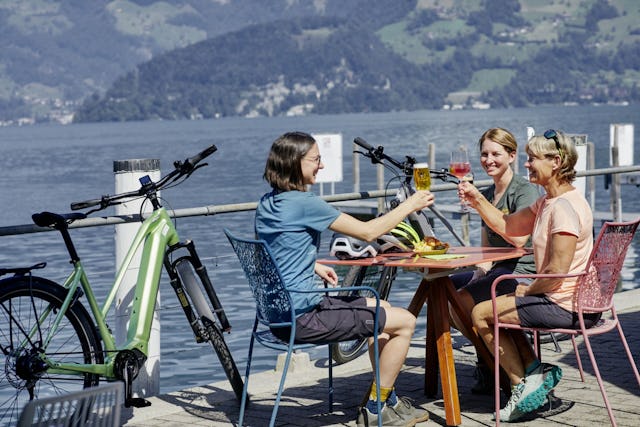 Entspannung  pur: Geniesse eine wohlverdiente Auszeit nach deiner Velotour.