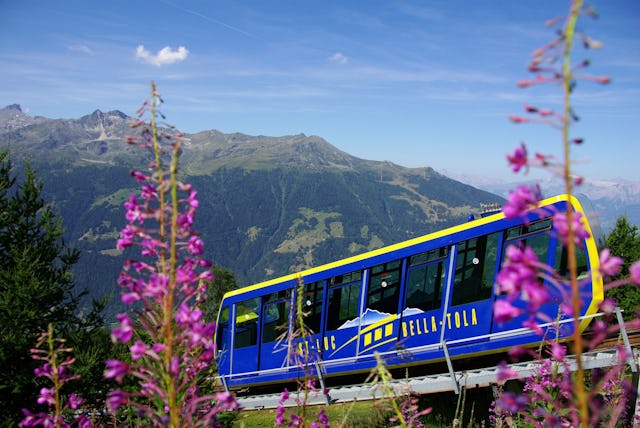 Bequemer Transport mit der Seilbahn.