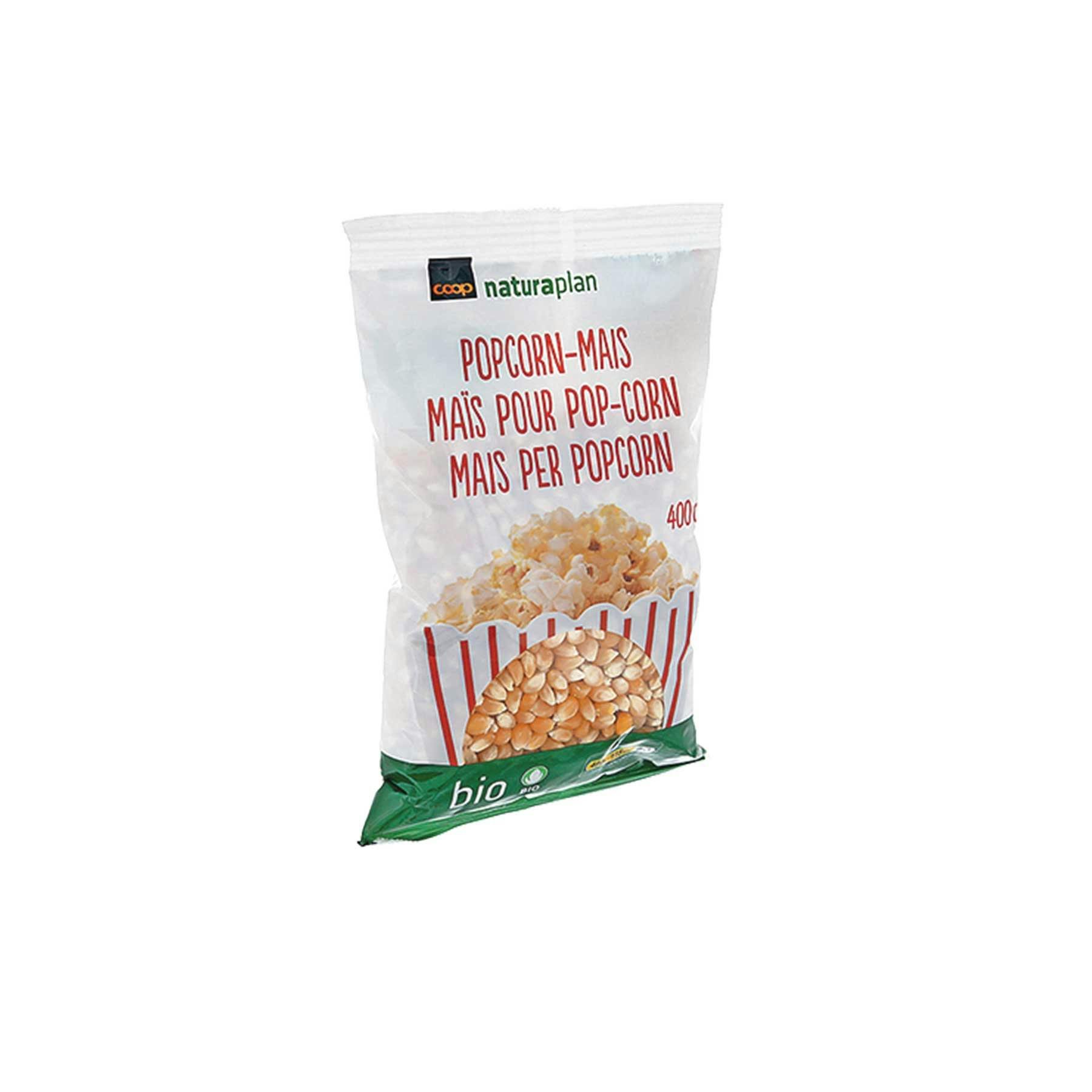 Scoppi di... rabbia: Mais per popcorn bio Naturaplan, fr. 1.95 / 400 g, da Coop.