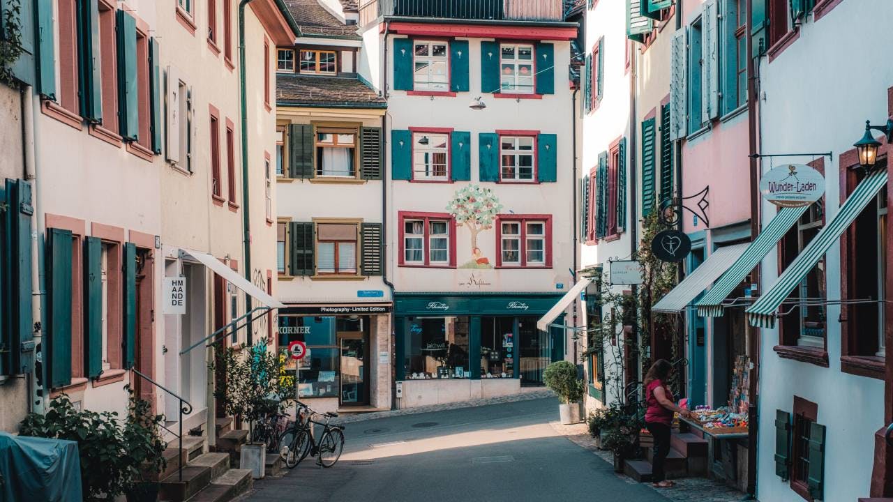 Die Basler Altstadt.