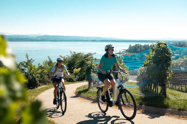 Bewegung und Genuss: Die Veloroute rund um den Murtensee vereint beides.