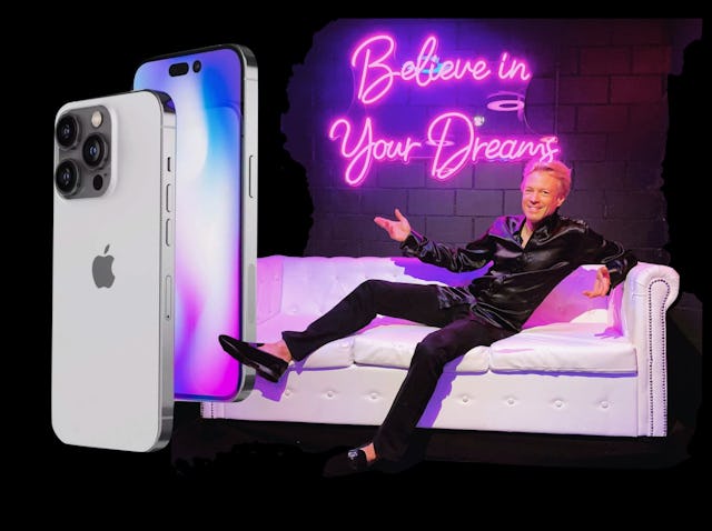 Mitmachen und ein iPhone 14 Pro sowie vier VIP-Tickets für Peter Marveys Illusionsshow «Believe In Your Dreams» gewinnen.