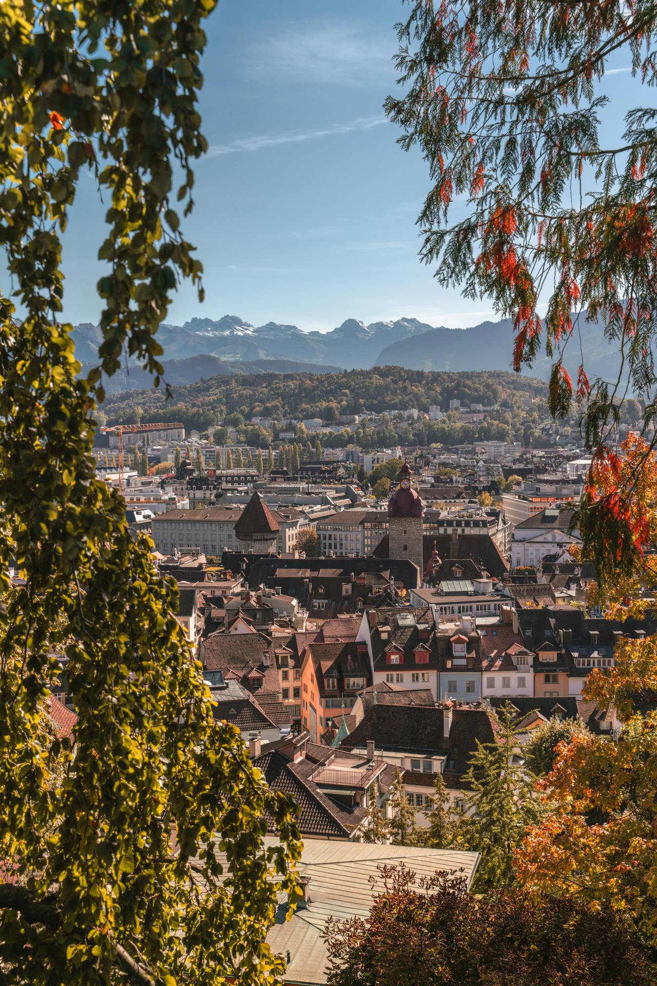 Aussicht von der Museggmauer Luzern