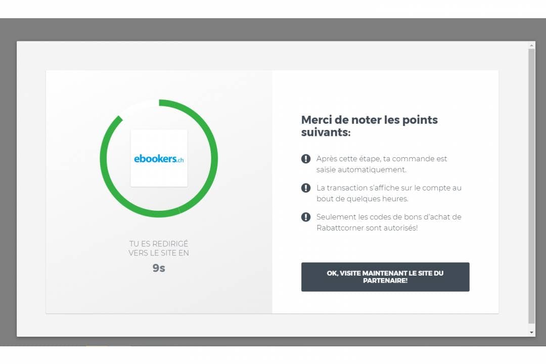 Tu es ensuite redirigé vers la plateforme de voyage ou la boutique via Rabattcorner. En retour, Rabattcorner reçoit une commission qu'elle partage ave...