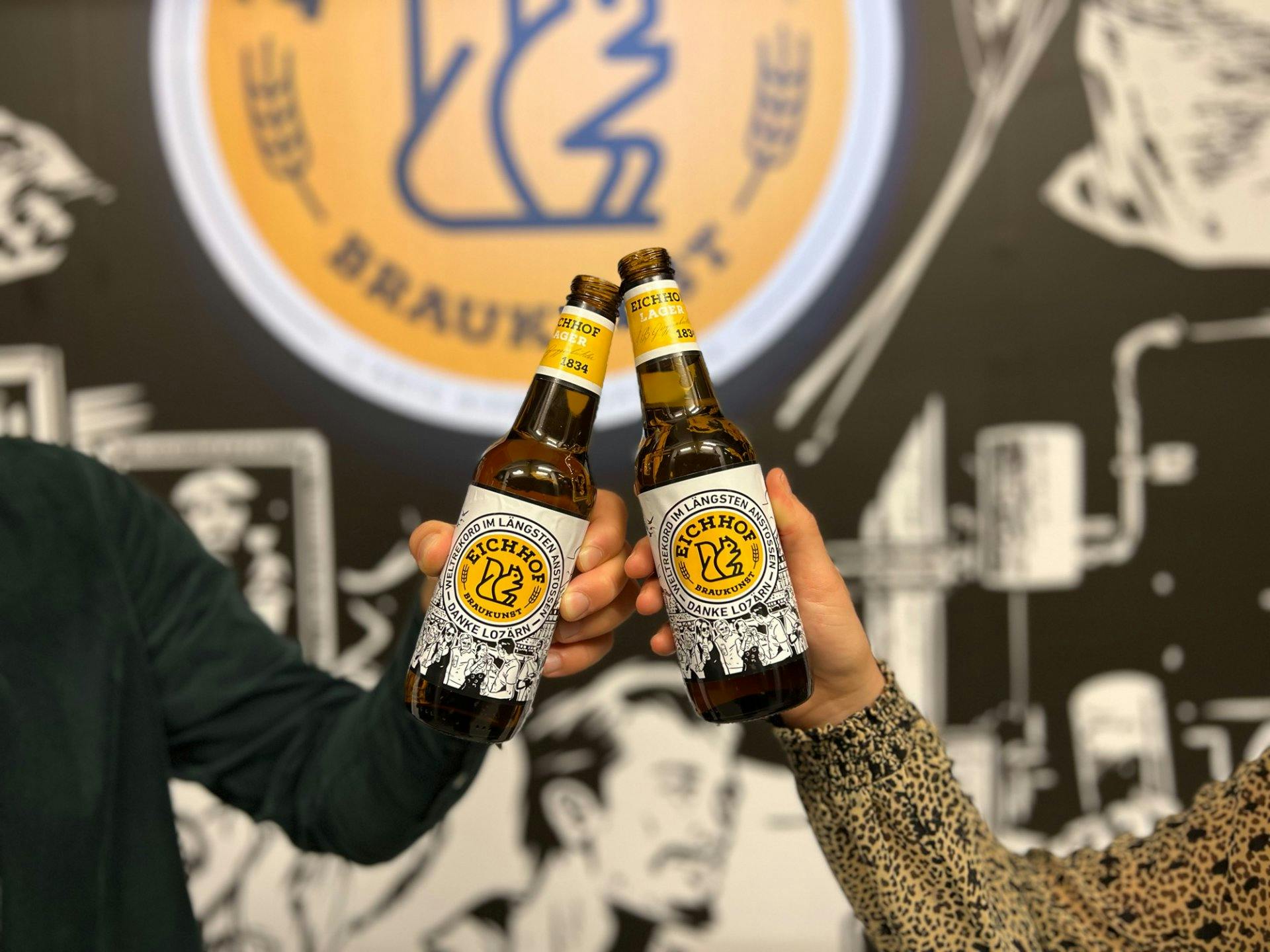 Prost! Auf die Brauerei Eichhof und ihren Weltrekordversuch.