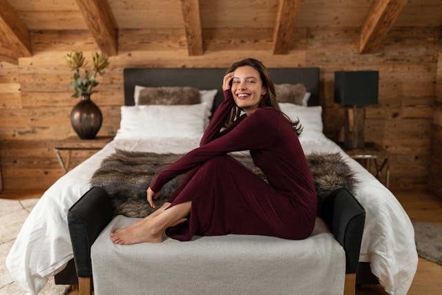 Die Schlafanzüge von Dagsmejan regulieren deine Körpertemperatur und haben einen hohen Tragekomfort. Die Schlafanzüge von Dagsmejan regulieren deine Körpertemperatur und haben einen hohen Tragekomfort.