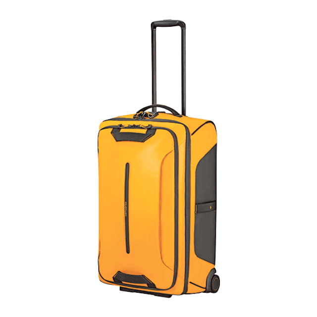 Solide – comme toi! Sac de voyage à roulettes Ecodiver Samsonite, 55 cm, 265 fr., Coop City. Solide – comme toi! Sac de voyage à roulettes Ecodiver Samsonite, 55 cm, 265 fr., Coop City.