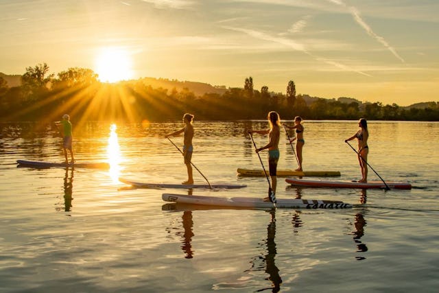 Sur le lac de Sempach, les amateurs de sports nautiques ont toute liberté, car il n'y a pas de navigation publique.