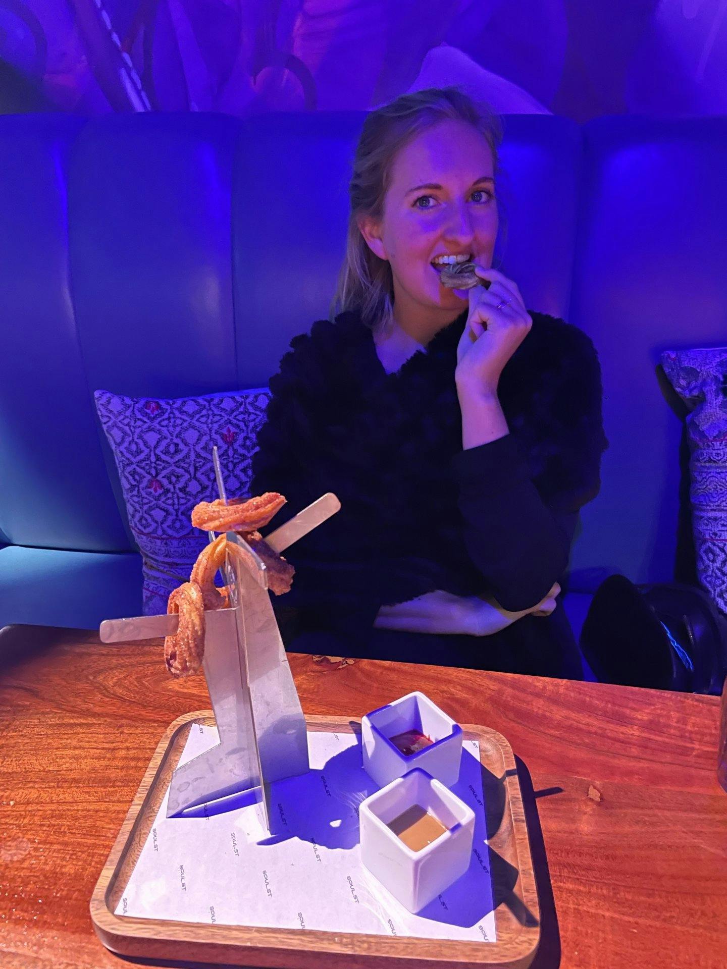 Ich habe das Dinner sichtlich genossen!