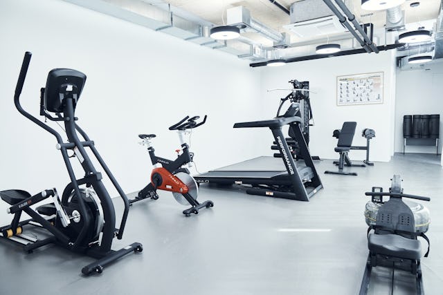 Westhive Fitness Room in Basel: Sportliche Pausen während der Arbeit liegen im Trend.