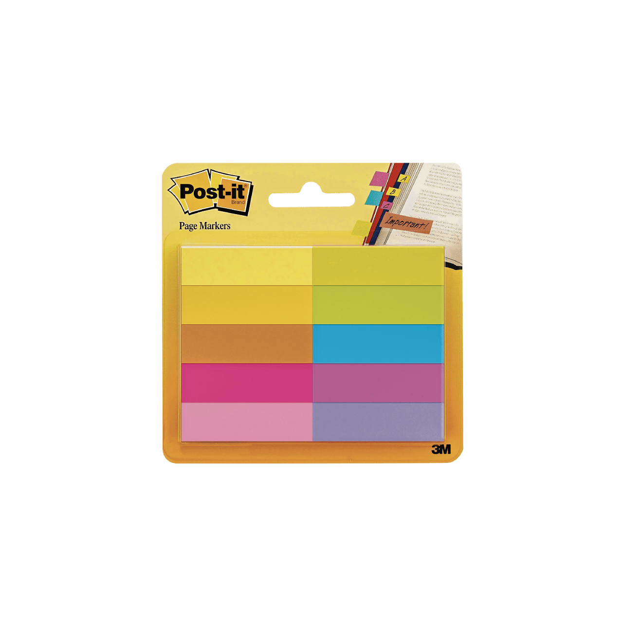Un après l’autre: marque-pages Post-it, 10 × 50, 
12,7 × 44,4 mm, 5 fr. 95, Coop.