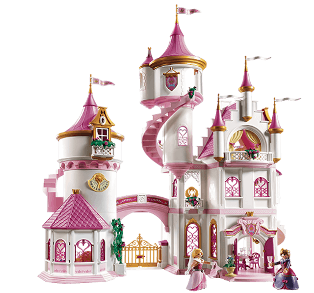 Comme une reine:
gros château de princesse 
Playmobil, 169 fr., Coop City Comme une reine:
gros château de princesse 
Playmobil, 169 fr., Coop City