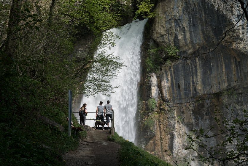 Une marche sympathique jusqu’à la plateforme.
