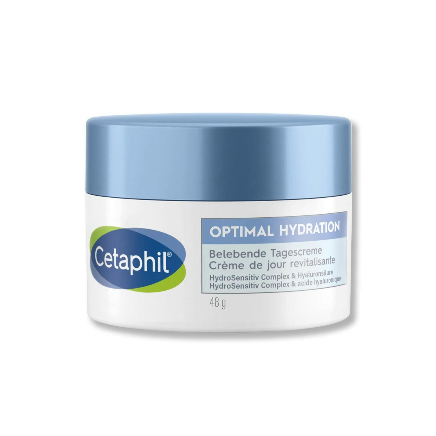 Beruhigt irritierte Haut und stärkt eine geschwächte Barrierefunktion: Optimal Hydration Belebende Tagescreme, Fr. 21.90 von Cetaphil®.