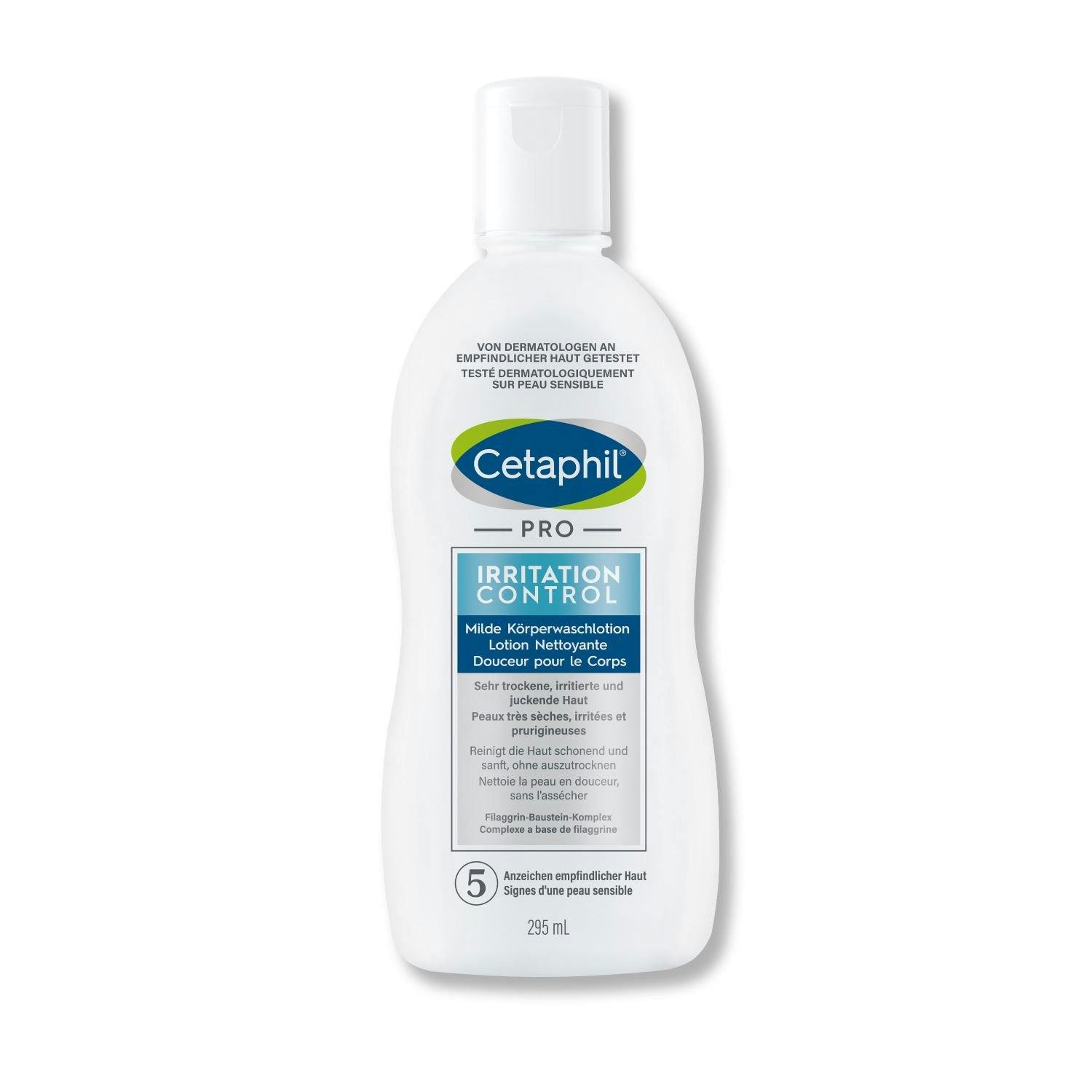 Wirkt seifenfrei, stärkt die Hautbarriere mit feuchtigkeitsspendenden Inhaltsstoffen, reinigt sanft und  lindert den Juckreiz: Pro Irritation Control...