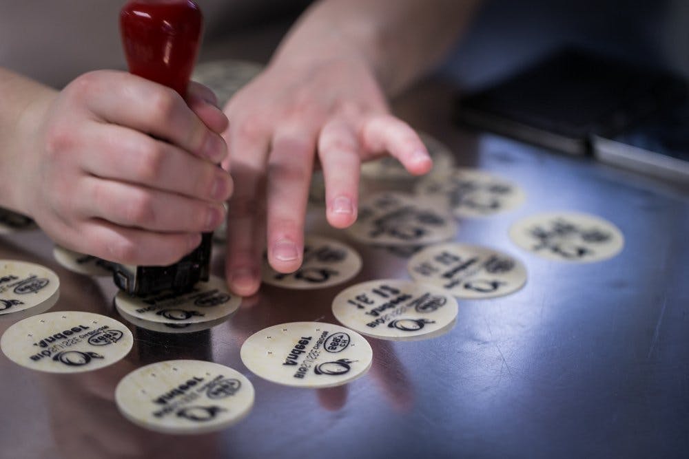 Branding à la Sennerei Andeer.