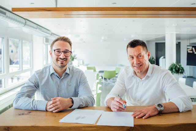 Colin Carter (links) und Dr. Martin Sprenger freuen sich auf einen engen Austausch mit dem ETH AI Center.