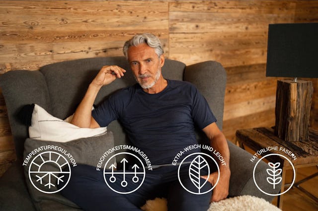 Die Schlafbekleidung von Dagsmejan ist besonders atmungsaktiv, superweich und reguliert die Körpertemperatur.