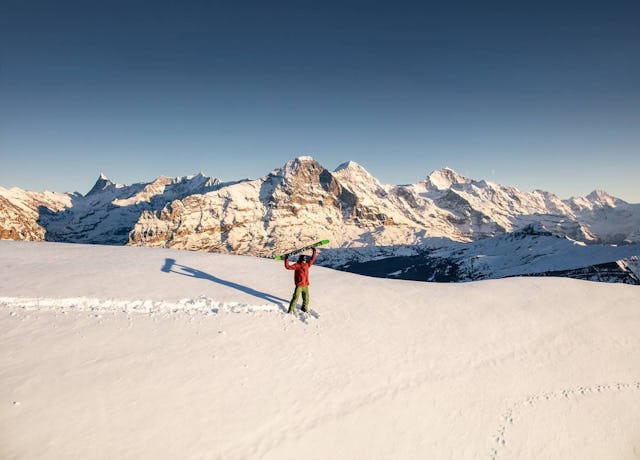 À couper le souffle: le magnifique panorama alpin.